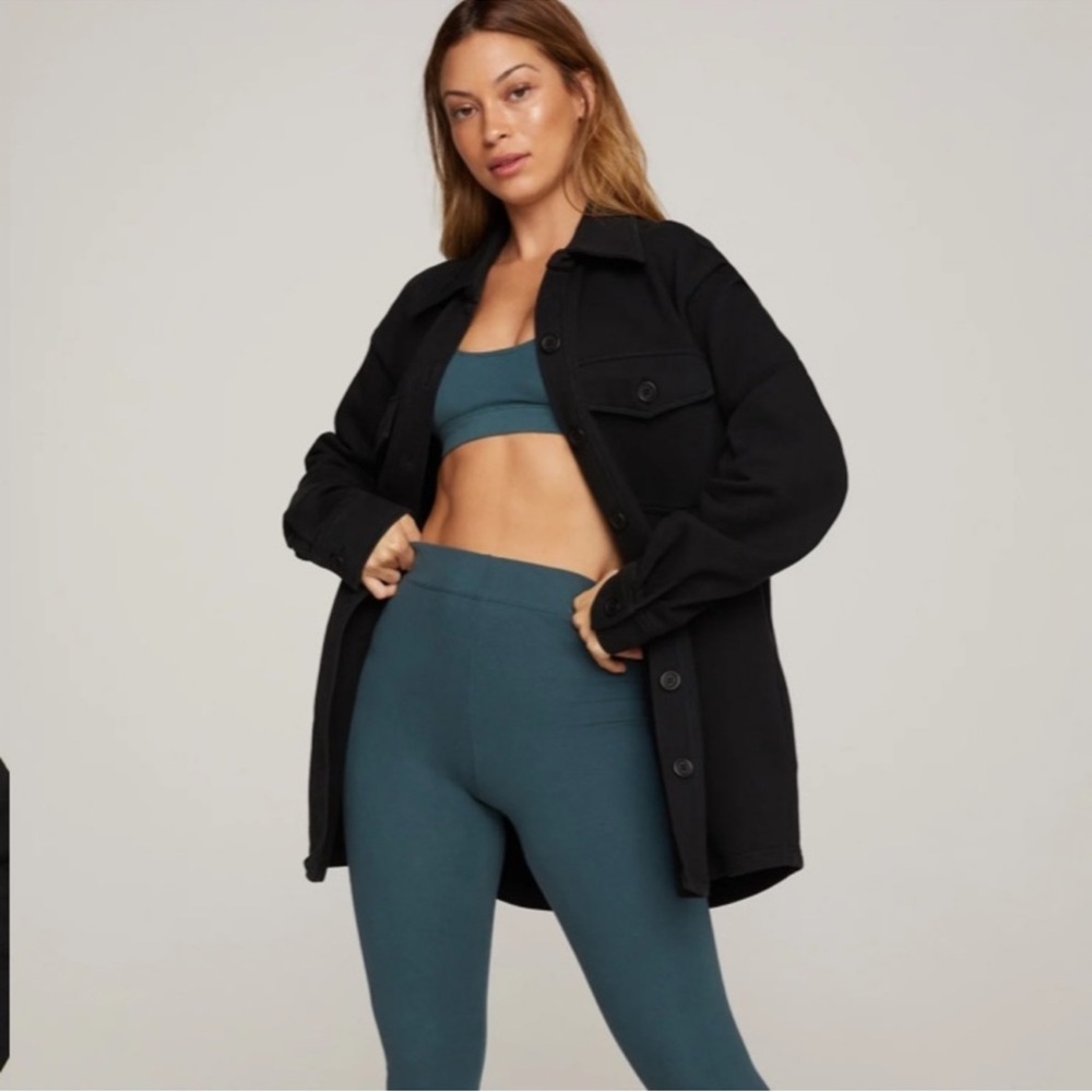 Good American Classic Black Shacket